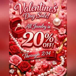 All Jewelry Is 20% Off Through 2/14